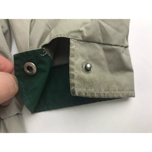 Members Only Mens Beige Lined Lining Pockets Full‎ Zip Windbreaker Jacket Size L - Picture 6 of 16